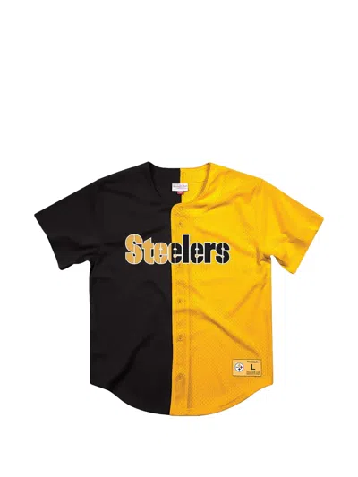 Mitchell & Ness Nfl Pittsburgh Steelers Button Shirt In Multi