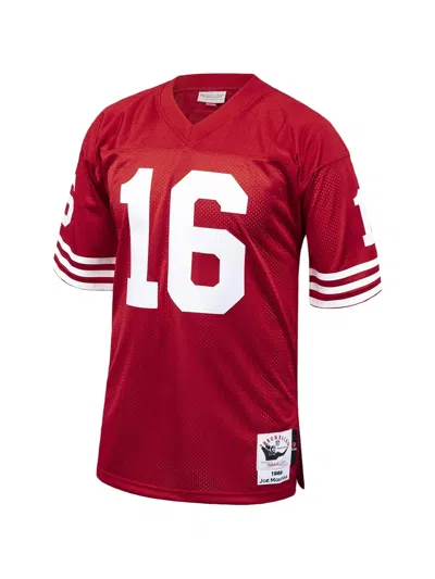 Mitchell & Ness Nfl San Francisco 49ers 1989 Joe Montana T-shirt In Red