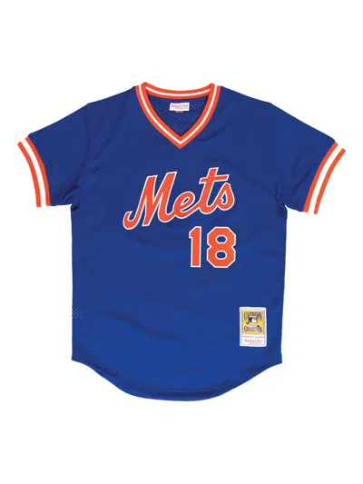Mitchell & Ness Ny Mets 1986 Darryl Strawberry Jersey In Blue