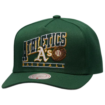 Mitchell & Ness Oakland Athletics  Athletics Baseline Pro Pinch Cap In Green