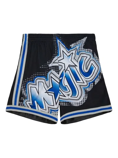 Mitchell & Ness Orlando Magic Big Face Shorts In Black