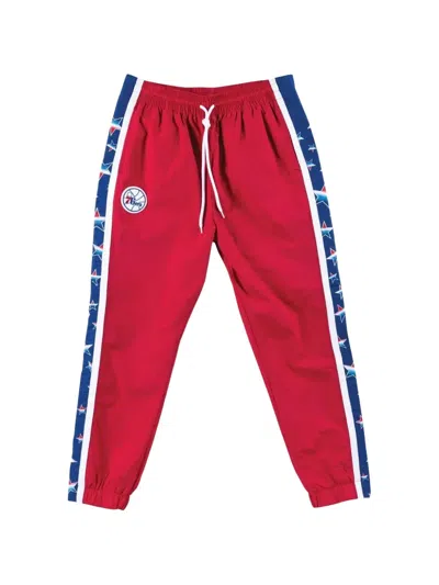 Mitchell & Ness Philadelphia 76ers Away Track Pants In Red
