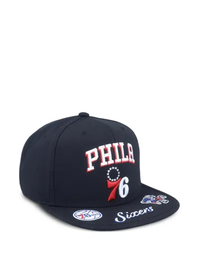 Mitchell & Ness Philadelphia 76ers Snapback Cap In Blue