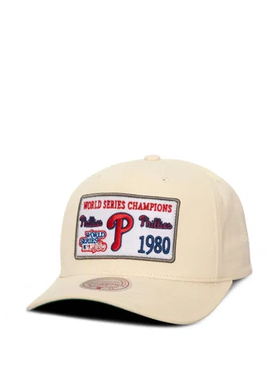 Mitchell & Ness Philadelphia Phillies 1980 Curved Peak Cap In Neutral