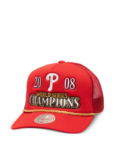 Mitchell & Ness Philadelphia Phillies Golden Champs Trucker Cap In Red