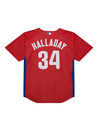 Mitchell & Ness Phillies 2010 Roy Halladay Jersey In Red