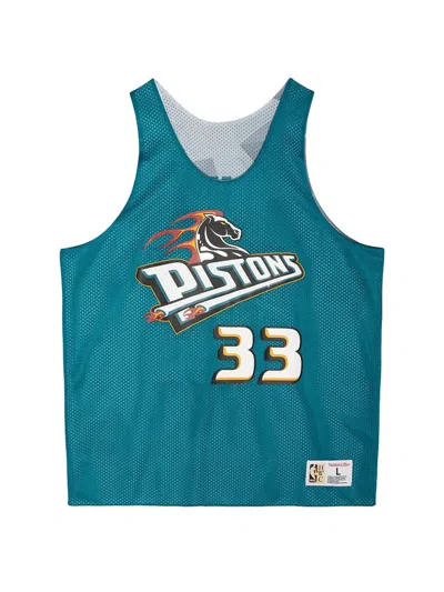Mitchell & Ness Pistons Grant Hill Reversible Tank Top In Blue