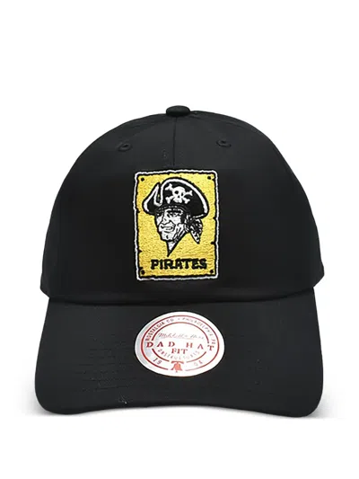 Mitchell & Ness Pittsburgh Pirates Mlb Cooperstown Logo Baseball Cap In Black