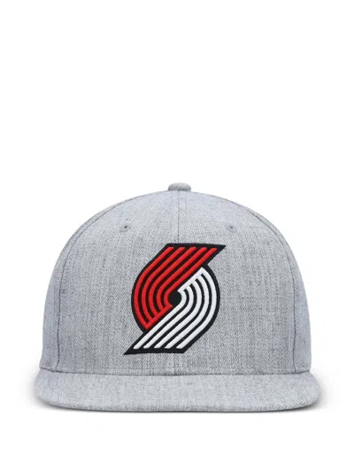 Mitchell & Ness Portland Trail Blazers Team Heather 2.0 Cap In Gray