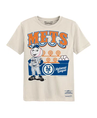 Mitchell & Ness Kids' Preschool Cream New York Mets Step Back Up T-shirt