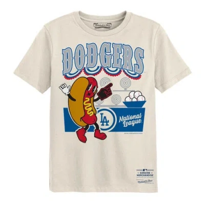 Mitchell & Ness Kids' Preschool  Cream Los Angeles Dodgers Step Back Up T-shirt In White