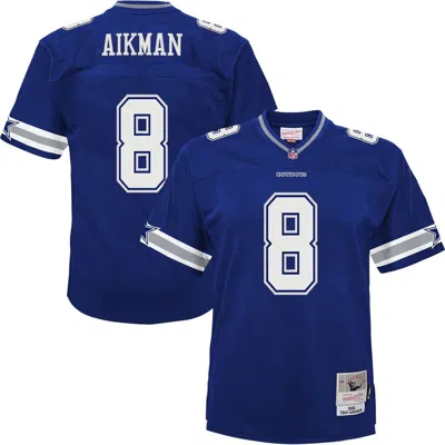 Mitchell & Ness Kids' Preschool  Troy Aikman Navy Dallas Cowboys 1996 Retired Player Legacy Jersey In Blue