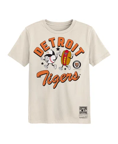 Mitchell & Ness Preschool Natural Detroit Tigers Snack T-shirt In Neutral
