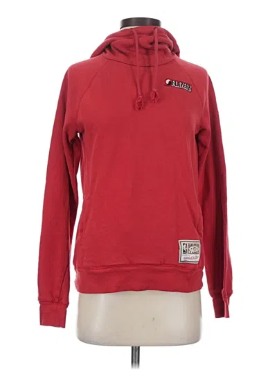Pre-owned Mitchell & Ness Pullover Hoodie In Red