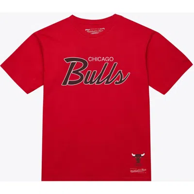Mitchell & Ness Red Chicago Bulls Vintage Wordmark T-shirt