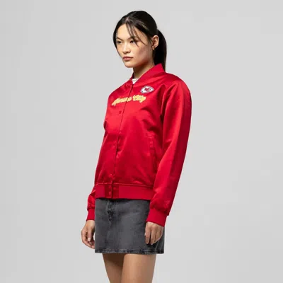 Mitchell & Ness Red Kansas City Chiefs Full-snap Satin Jacket