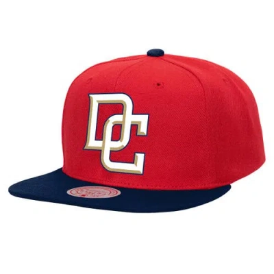Mitchell & Ness Red Washington Nationals Cooperstown Collection Basic Flip Snapback Hat