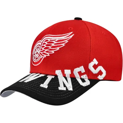 Mitchell & Ness Red/black Detroit Red Wings Underarch Two-tone Pro Crown Snapback Hat