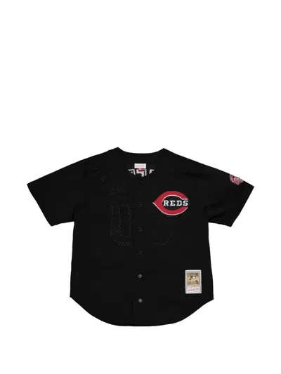 Mitchell & Ness "reds 2000 Ken Griffey Jr." Baseball Jersey In Black