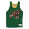 Mitchell & Ness Reversible Mesh Tank 'seattle Supersonics - Gary Payton 1995-96' In Green