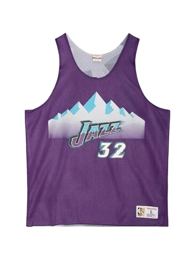 Mitchell & Ness Reversible Mesh Tank Top In Purple