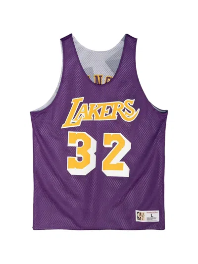 Mitchell & Ness Reversible Mesh Tank Top In Purple