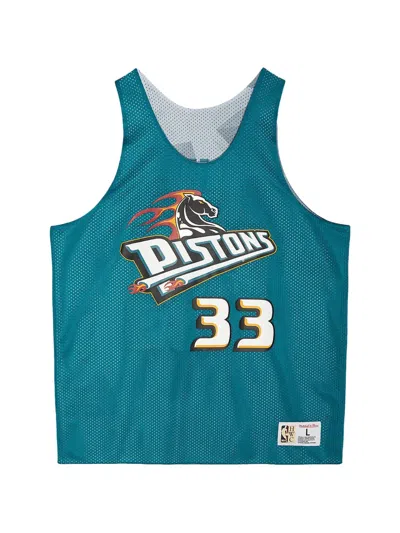 Mitchell & Ness Reversible Mesh Vest In Blue