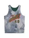 Mitchell & Ness Reversible Mesh Vest In Multi