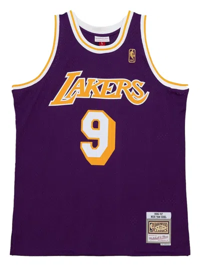 Mitchell & Ness Road Jersey Sweatshirt In Purple