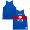 Mitchell & Ness Royal Buffalo Bills Retro Colorblock Tank Top In Blue