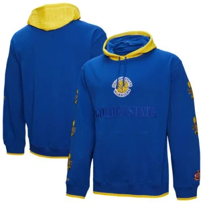 Mitchell & Ness Royal Golden State Warriors Hardwood Classics Team Og 3.0 Pullover Hoodie In Blue