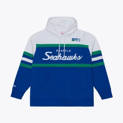 Mitchell & Ness Royal  Seattle Seahawks Head Coach Hoodie In Blue