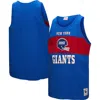 Mitchell & Ness Royal New York Giants Retro Colorblock Tank Top In Blue