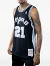 Mitchell & Ness San Antonio Spurs Jersey In Black