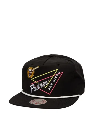 Mitchell & Ness San Diego Padres Deadstock Flat Peak Cap In Black