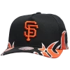 Mitchell & Ness San Francisco Giants  Giants Hot Head Pro Pinch Cap In Black
