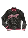 Mitchell & Ness Satin Baseball Jacket In Black