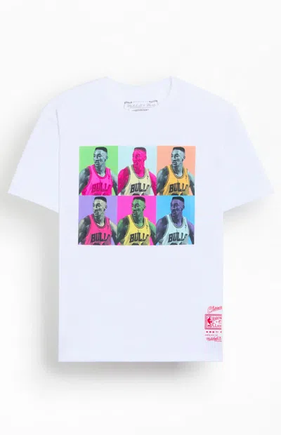 Mitchell & Ness Scottie Pippen Pop Art T-shirt In White