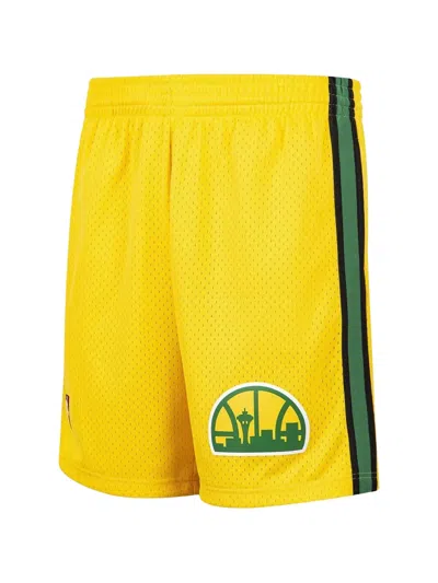 Mitchell & Ness Seattle Supersonics 1994/95 Reload Swingman Shorts In Yellow