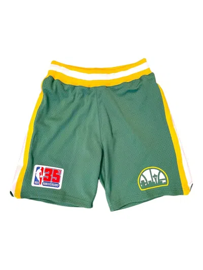 Mitchell & Ness Seattle Supersonics Hardwood Classics 1980/81 Swingman Shorts In Green