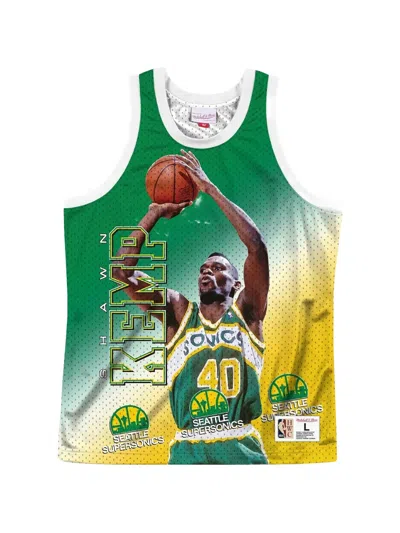 Mitchell & Ness Shawn Kemp Jersey In Green
