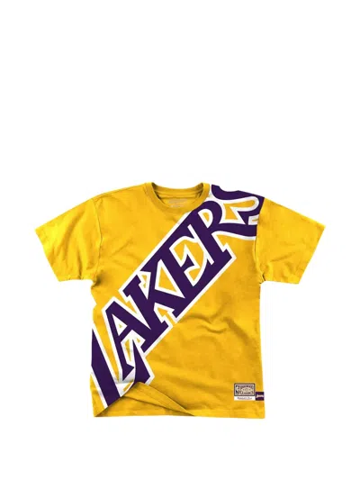 Mitchell & Ness Short-sleeve T-shirt In Yellow