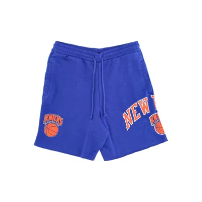Mitchell & Ness Short Tracksuit Pants Men's Nba Game Day French Terry Short Hardwood Classics Neykni Original Team C In Blue
