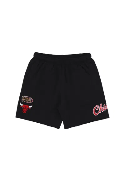 Mitchell & Ness Short Tracksuit Pants Men's Nba Postgame Vintage Logo Fleece Short Chibul Black