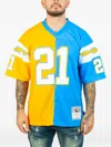 Mitchell & Ness Split Legacy Jersey "nba Sd Chargers 2002 Ladainian Tomlinson" T-shirt In Blue