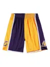 Mitchell & Ness Split Swingman "nba La Lakers 2009" Shorts In Yellow