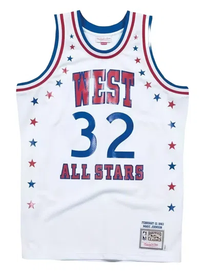 Mitchell & Ness Star-detailed Nba Jersey Vest In White