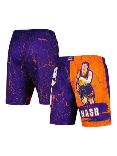 Mitchell & Ness Steve Nash Phoenix Suns Hardwood Classics Shorts In Purple