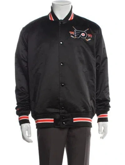 Pre-owned Mitchell & Ness Striped Varsity Jacket In Multi