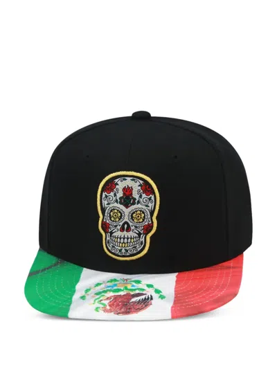 Mitchell & Ness Sugar Skull Snapback Cap In Black
